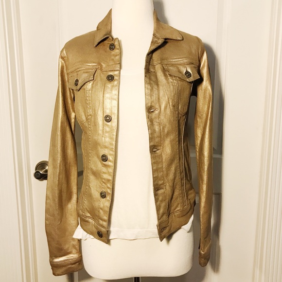 Gold jean jacket Clearance